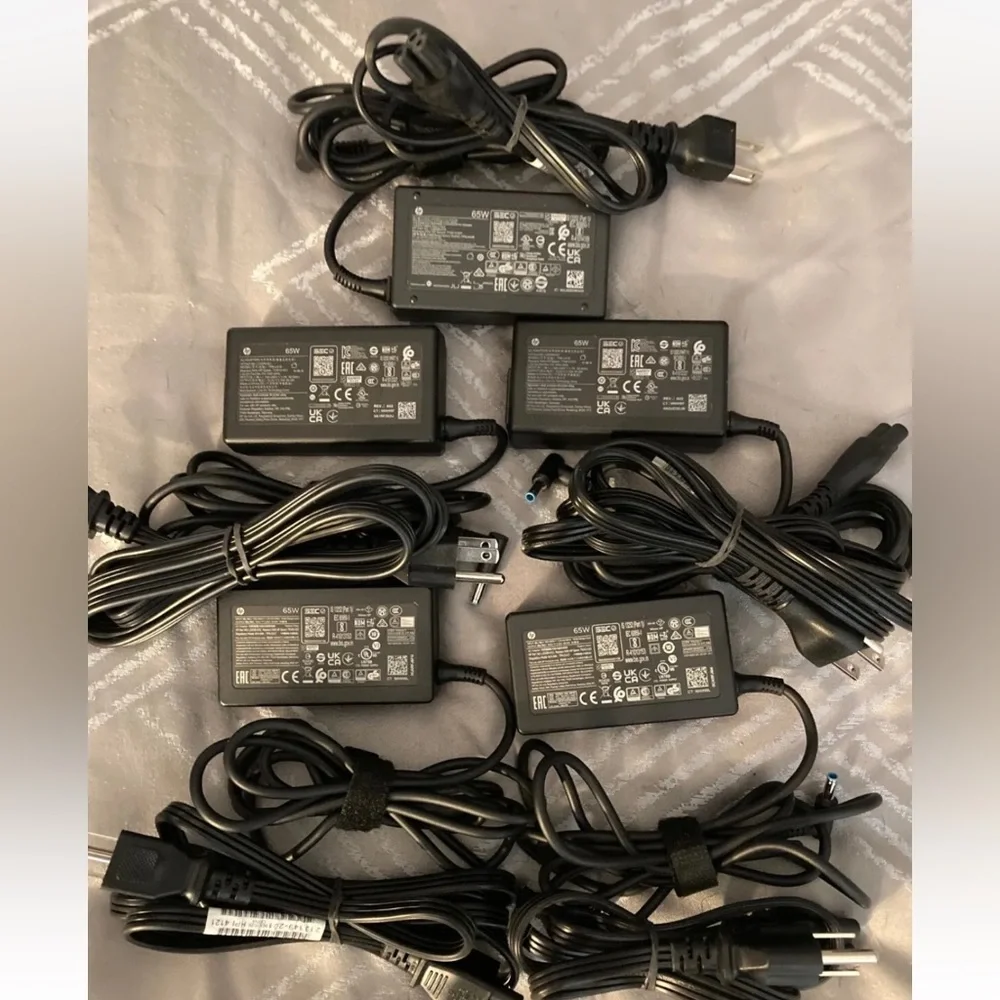 10 ps Genuine 65W HP Laptop Charger AC Power Adapter 19.5V 3.33A PPP009C